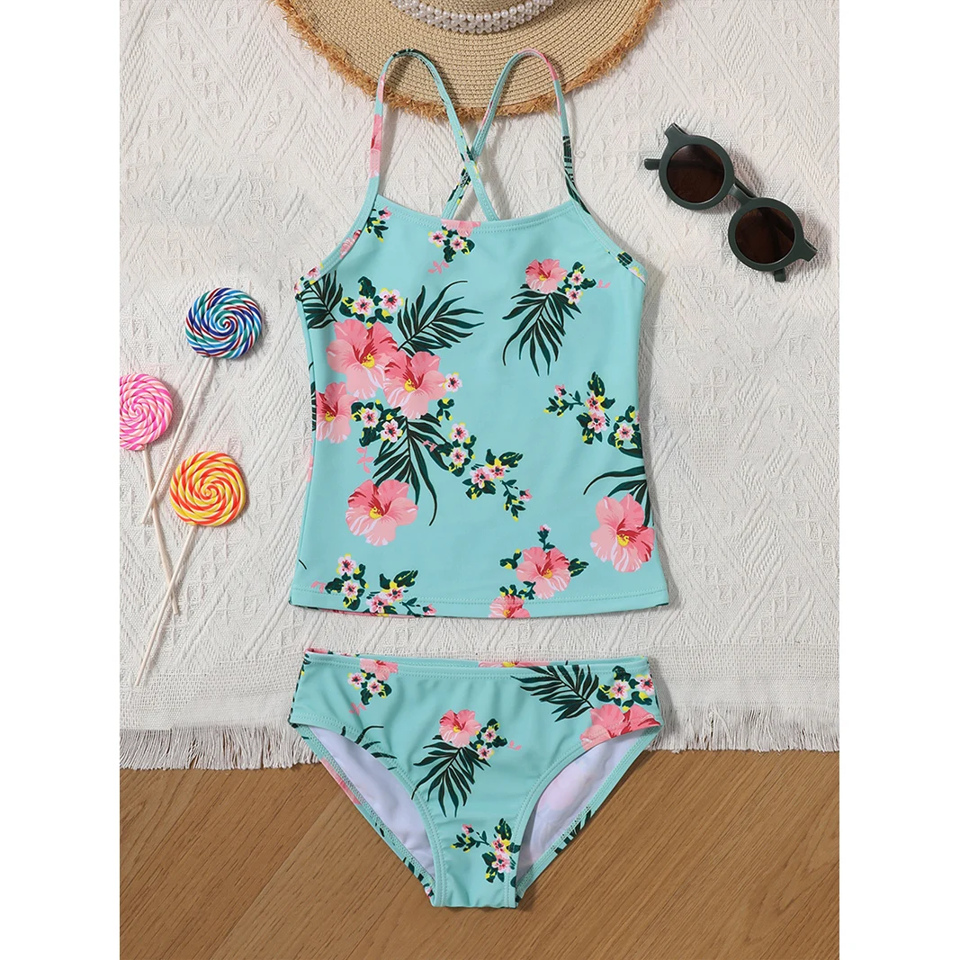 Wholesale 2 Piece Kids beachwear   Girl Swimwear Child Swimwear for Children