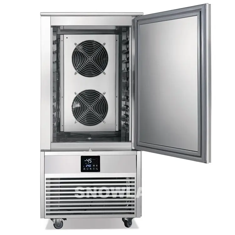 10 Trays Stainless Steel -40 Temp Blast Chiller Freezer Commercial Shock Freezer for Restaurant