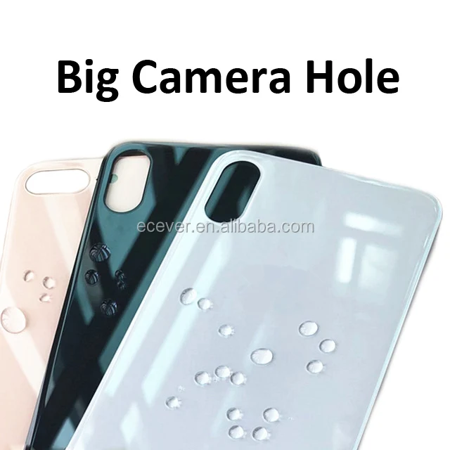  Задняя стеклянная крышка для камеры с большим отверстием iphone X XS Max замена и