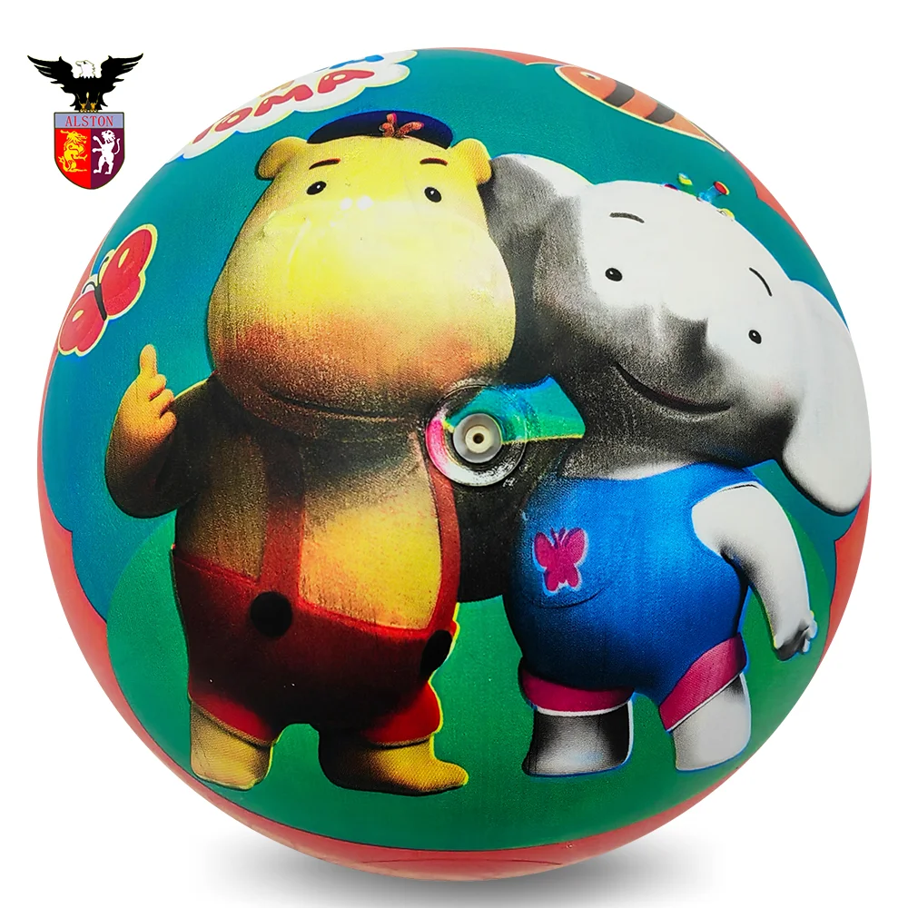 High quality full printing  PVC bounce kids balls mini toys balls