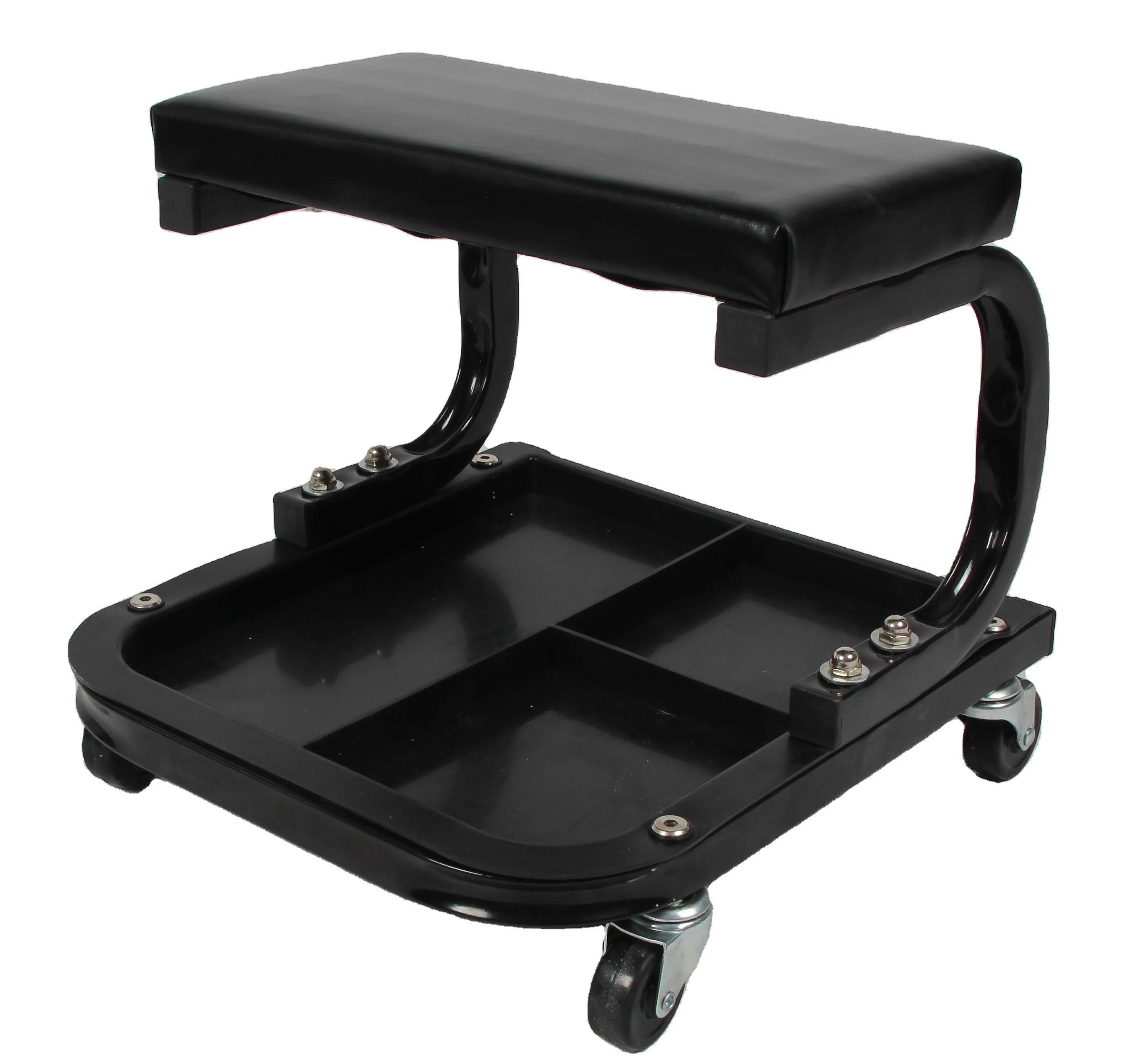 Hot Selling Black Leather Car Creeper And Seat For Repair Shop