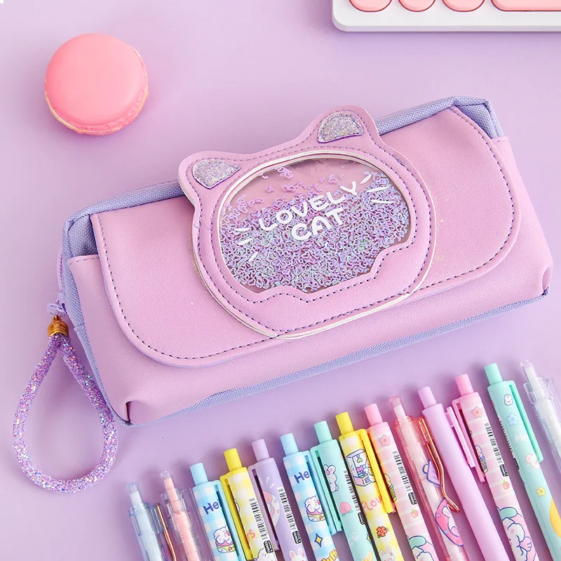 New large-capacity pencil case stationery  for primary school students  pencil case for junior high school students pencil case
