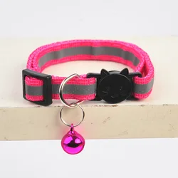 Pet Products Cat Collar Cartoon Cat Head Colored Bells Pet Accessories Reflective Dog Collar