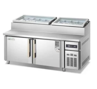 Sandwich and salad counter super top food preparation table series