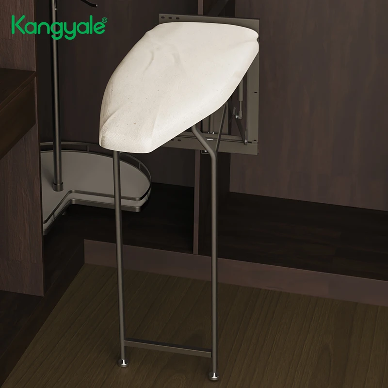 Kangyale Wardrobe Wall Mounted Folding Ironing Board Sliding Multi-functional Shirt Folding Board