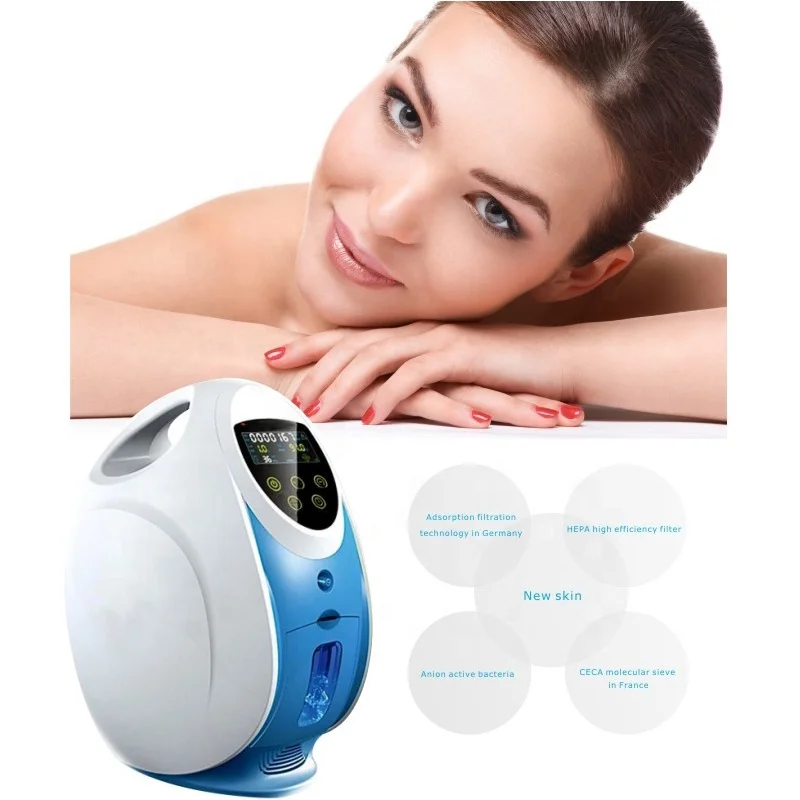 Korea O2toDerm Oxygen Dome Therapy Skin Rejuvenation Facial Machine With Oxygen anion generator