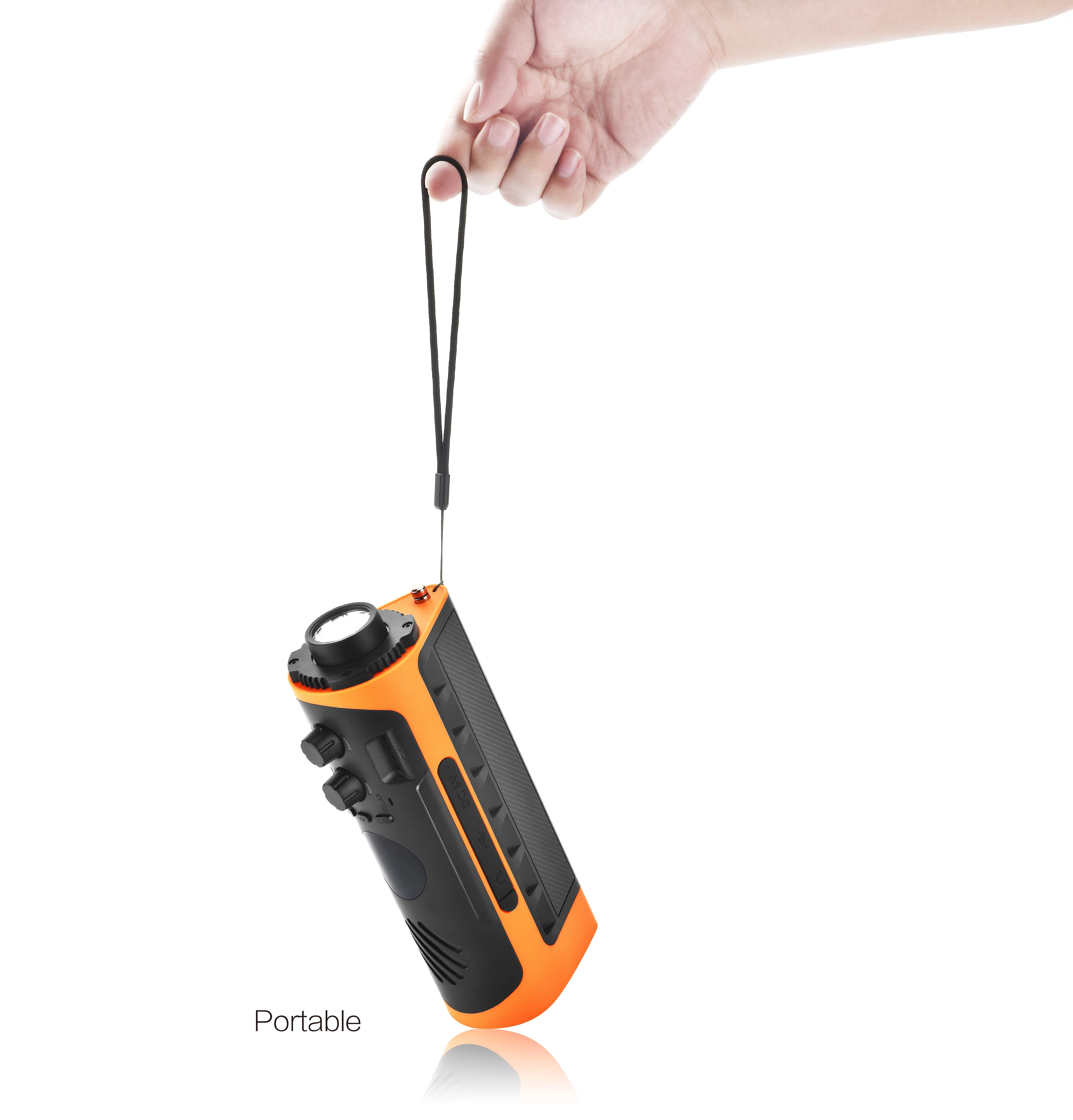 Led Emergency Light Rechargeable Radio Dynamo Solar Hand Crank AM/FM/NOAA Weather Radio with LED Flashlight Reading Lamp