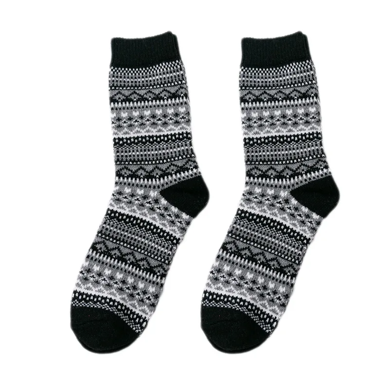 Winter Warm Thermal Thick Retro Merino Wool Socks Wholesale