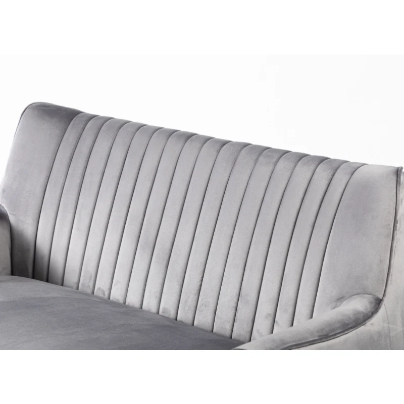 New design double seater sofa chair velvet surface Italian hotel luxury loveseat accent chair for villa