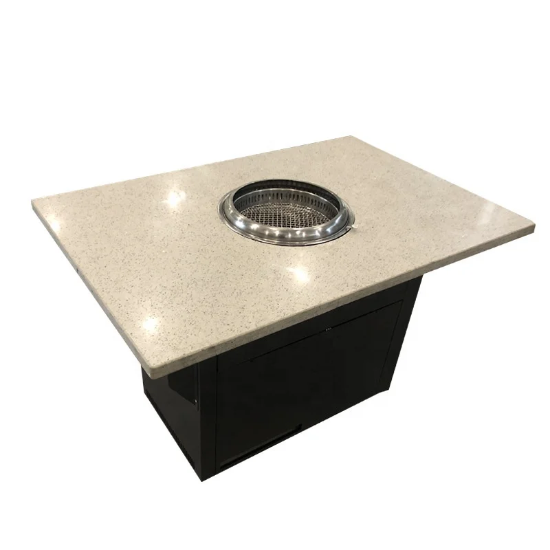 Korean BBQ Grill Table Restaurant Commercial Charcoal Barbecue Table
