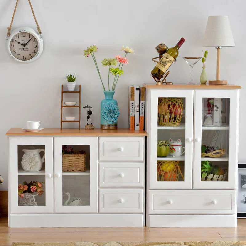 
Mid-Century Style Spice Console Table Sideborad Storage Cabinet with Drawer 