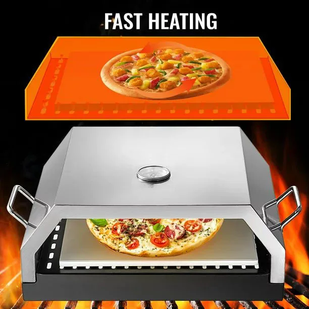 Portable modern small stainless steel indoor pizza oven for kitchen