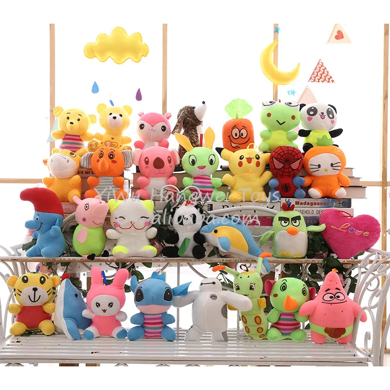 Factory Promotion Cheap 16-22cm crane machine Plush Toy vending claw machine Toys skin Animal Plush Stuffed Toy gift