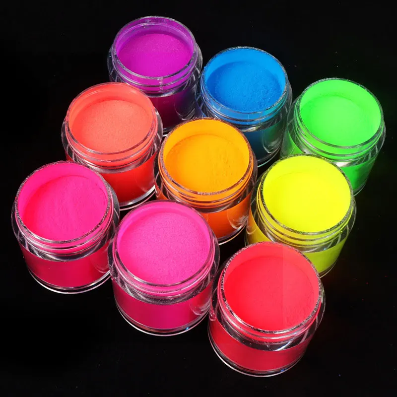Extension Nail Crystal Powder Extended Polymer Gel Polish Neon Pigment Nail Acrylic Powder