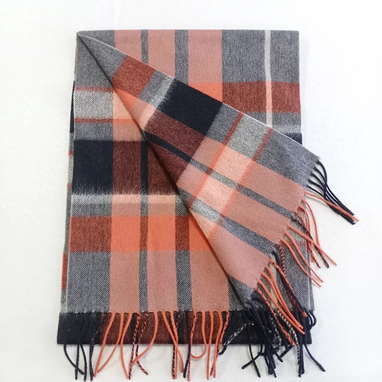 Cashmere Scarf Plaid Warm Scarf Wool Spot for Women and  Men