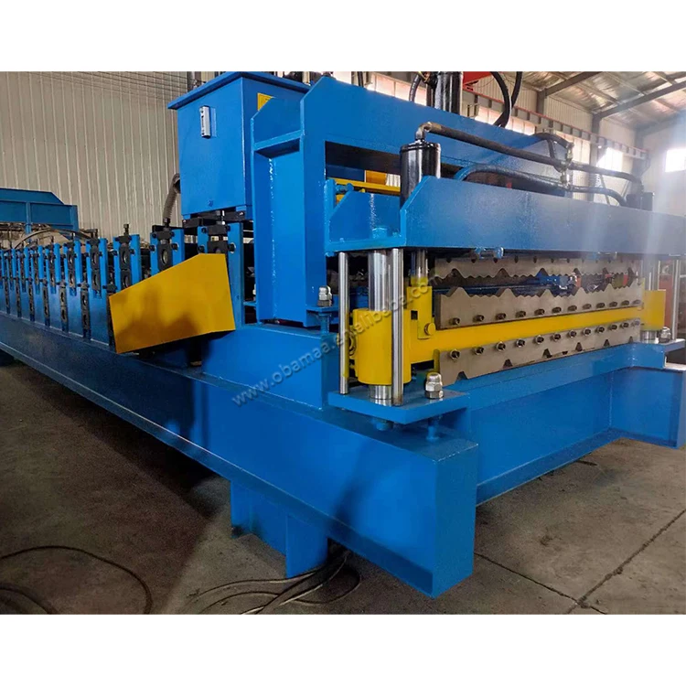 Hydraulic Roofing Sheet Making Machine 2 layer Glazed tile pressing machine to Africa market China
