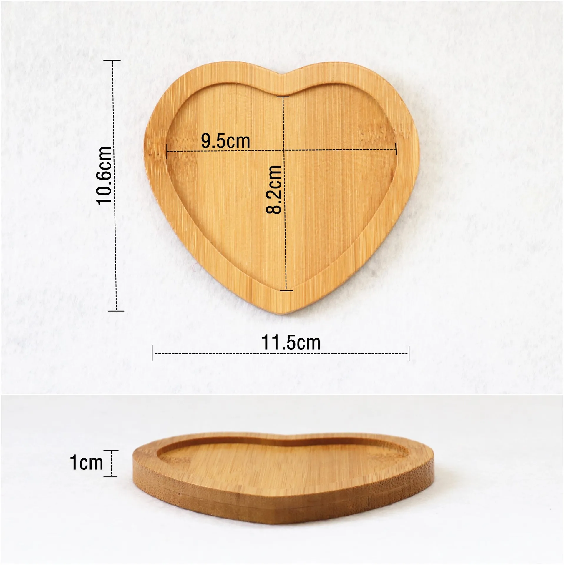Wholesale Indoor Small Sustainable Durable Round Square Succulent Plant Saucers Flower Pot Bamboo Drip Trays for Sale
