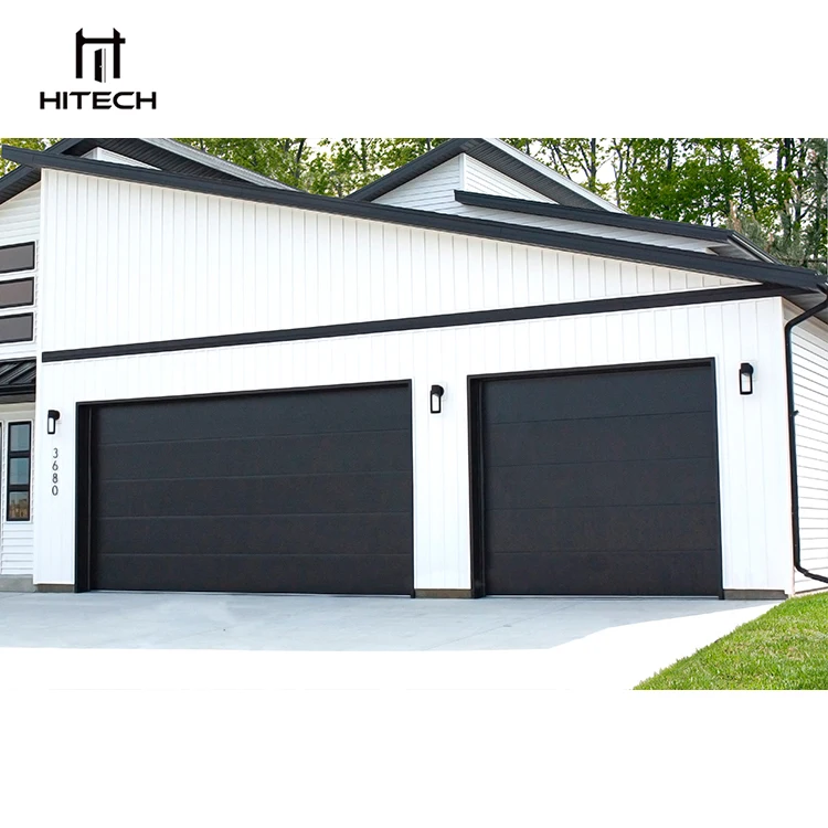Hitech Automatic Aluminum Alloy Flat Panel Sectional Remote Control Garage Door Price
