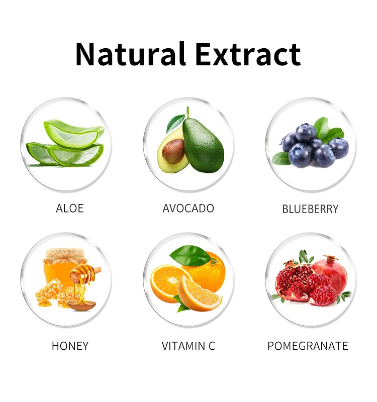 Blueberry Collagen Fruit Mask Red pomegranate Aloe Honey Moisturizing Plant Mask for moisturizing nourishing skin