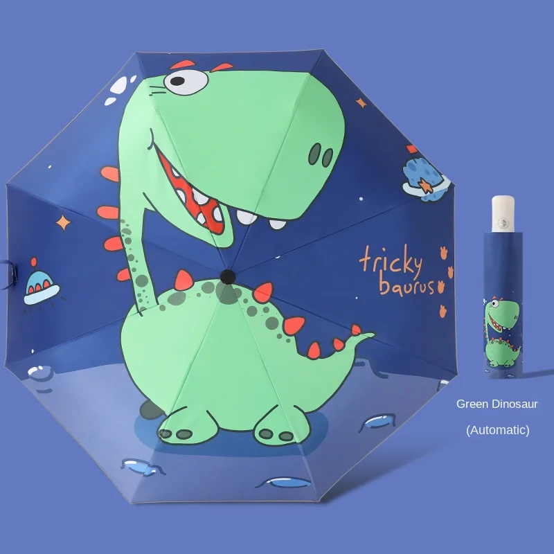 parasol automatic children kids Umbrella uv protective promotional 3 Fold Umbrellas for rain customized umbrella with logo