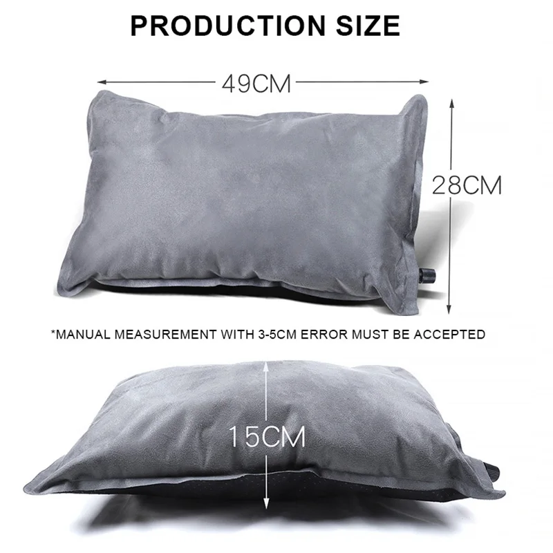 Factory directly inflatable sleeping pillow Light weight customized camping air pillow for outdoor travel