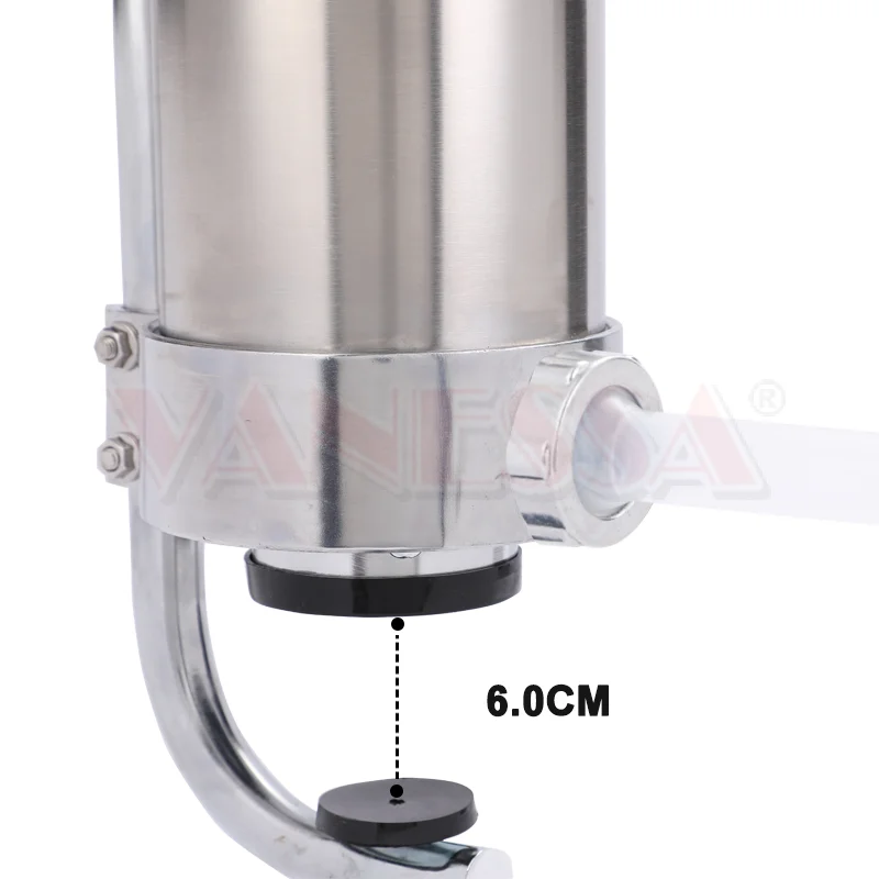 6 фунтов вертикальный бытовой Наполнитель из нержавеющей стали для сосисок с 4 трубками для сосисок пищевого класса