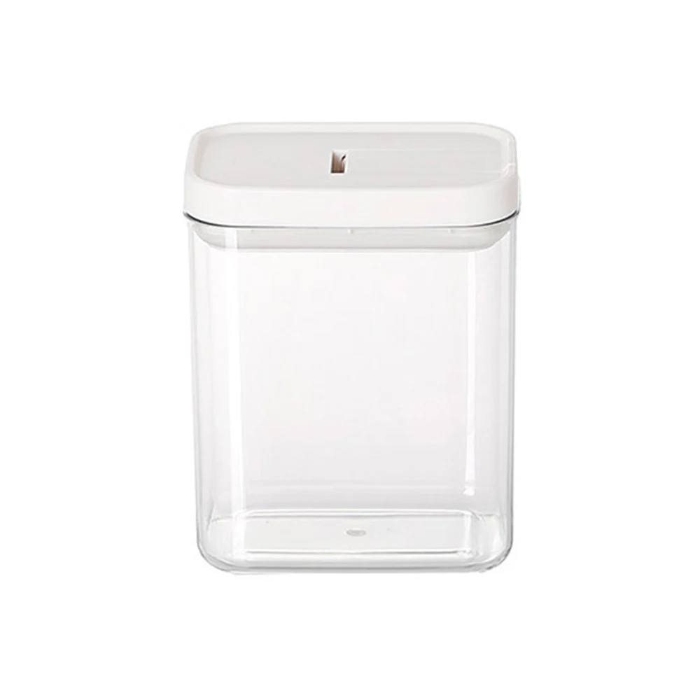 Transparent plastic sealed storage jar Kitchen spice food nuts coffee bean storage household 800ml cereal jar