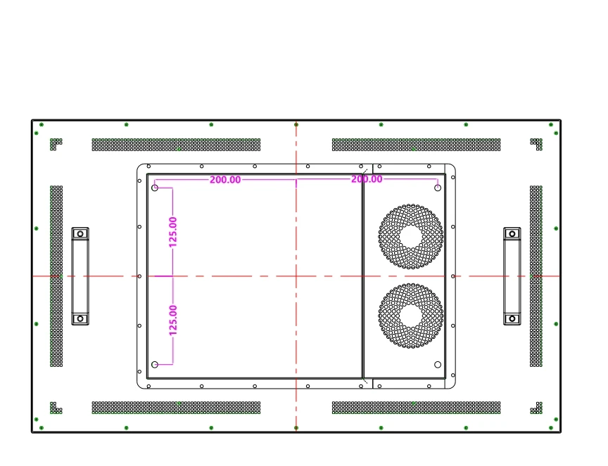 Full-fit outdoor wall-mounted HD advertisement machine with CE/FCC certification for gas stations