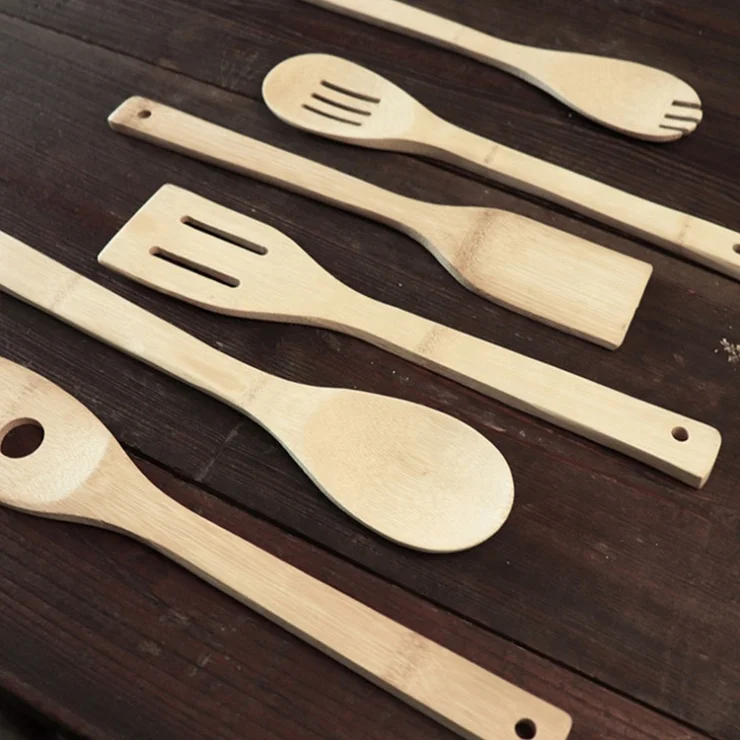 
Cooking Shovel Bamboo Cookware Kitchen utensils cooking tools Bamboo Cooking Utensils Set 