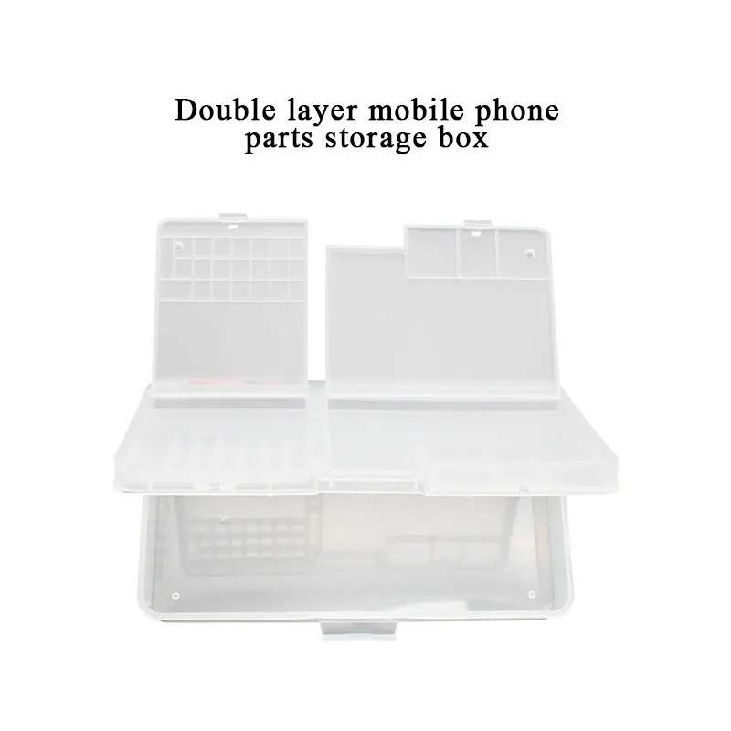 Multi Functional Mobile Phone Repair Storage Box LCD Screen Motherboard IC Chips Component Screws Organizer Container for phone