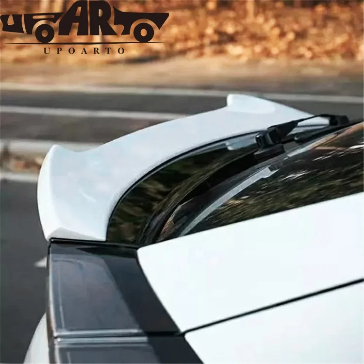  M4 style rear spoiler for Honda Civic Hatchback 5Doors ABS Plastic Carbon Fiber Boot Lip Rear Trunk Wing High Kick Spoiler