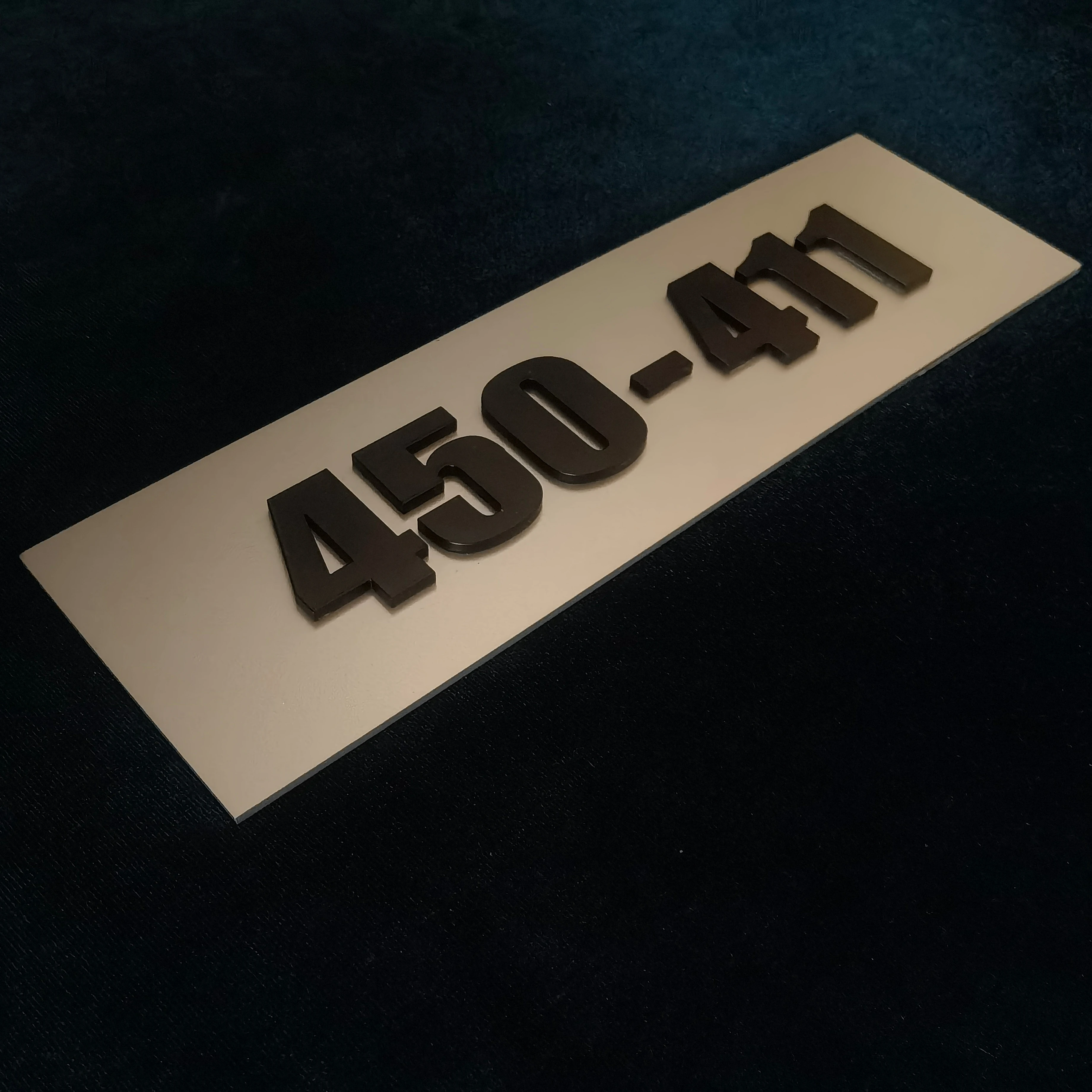 Custom Plastic Acrylic 3D Letters Office Room Number Plate