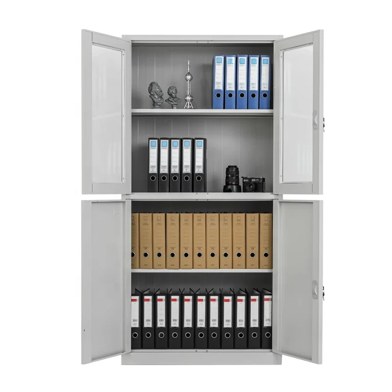 Factory Direct Sales China 4-Door Metal Filing Cabinet Customizable Lock Low Price Good Quality Waterproof Fire File Cabinet