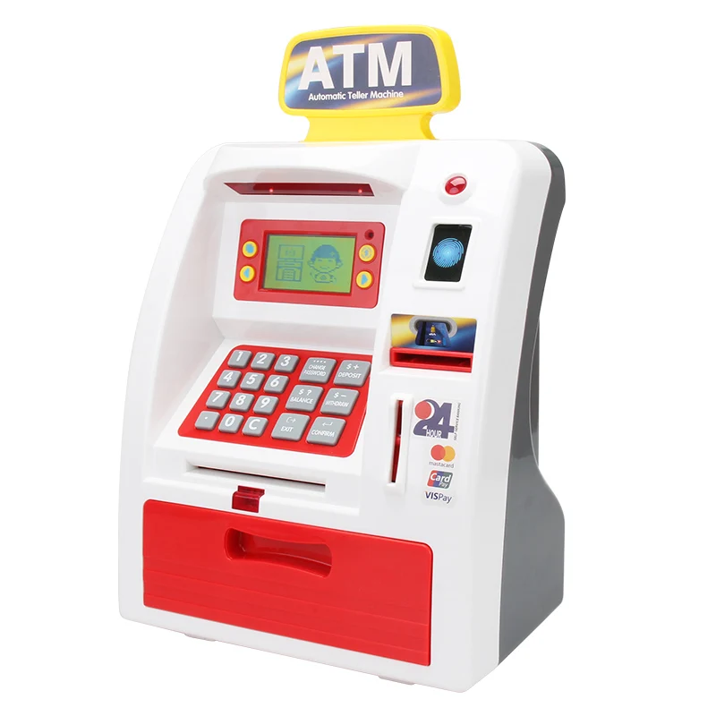 FiveStar Kids Electronic ATM Machine Pretend Play Money Banking Toy Educational Smart Cash Register Toys for Kids