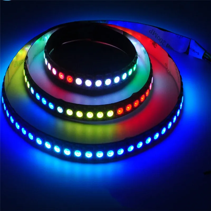 WS2812B LED Strip Light Individually Addressable Programmable 5050SMD Digital RGB Alloy Wire Flexible Dream Color 144LEDs/m DC5V