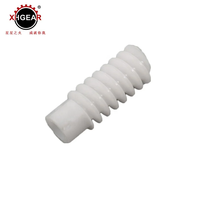 
plastics products PA6 nylon worm gear wheel 