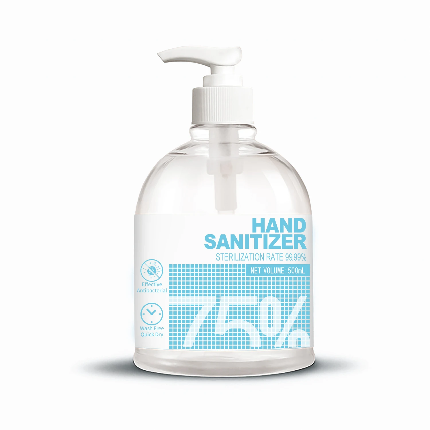Professional 500ml 75% alcohol hand sanitizer antibacterial gel wash soap OEM manufacturer