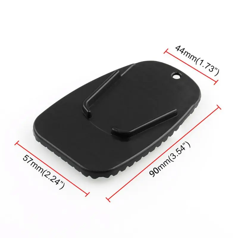 
Бесплатная доставка, черная универсальная пластиковая боковая подставка для мотоцикла, подставка для мотоцикла, велосипеда, нескользящая пластина, боковой удлинитель, поддержка подставки для ног 