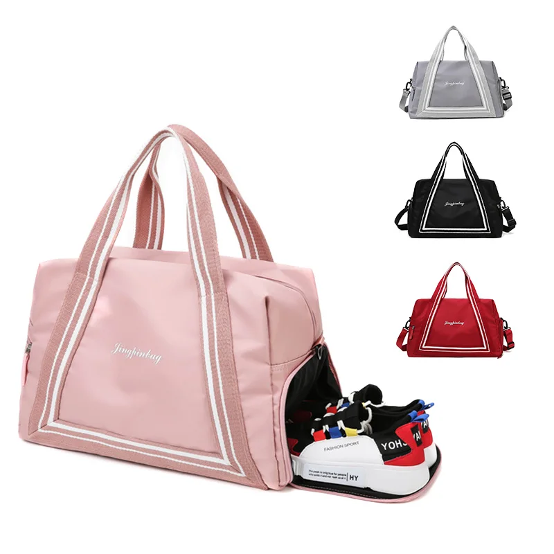 Union Deal Custom Logo Waterproof Handbag Wet Dry Gym Handbag Sports Duffel Bag With Shoes Pouch
