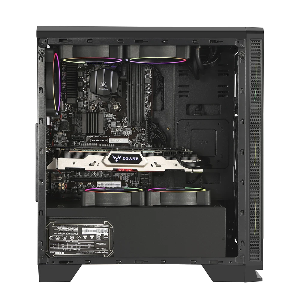 Segotep HALO 7 плюс блок питания ATX Full Tower RGB ЦП компьютера игровой чехол геймер Casin шкаф башня