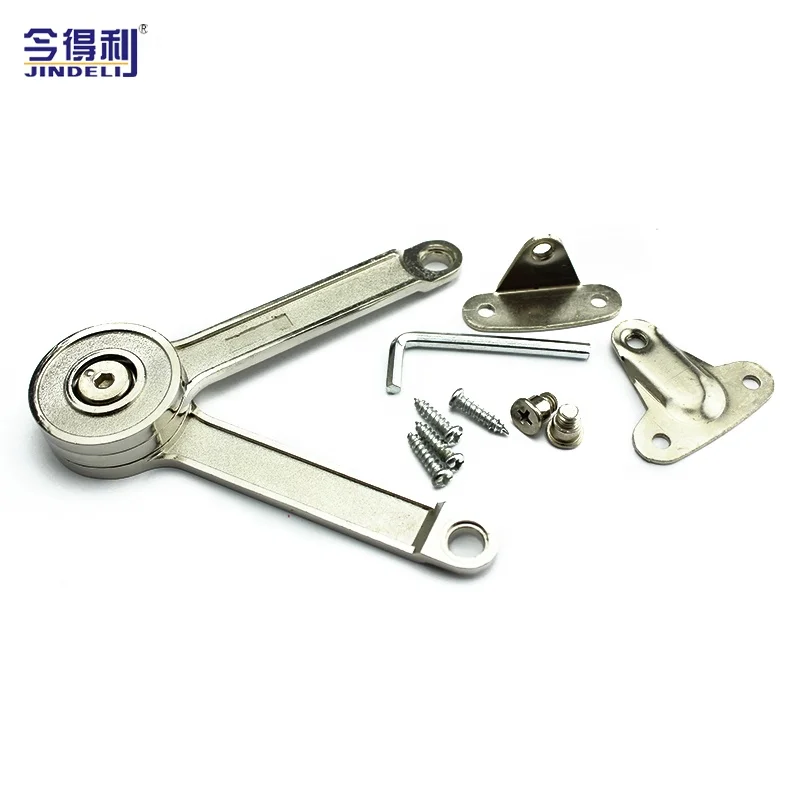 Zinc Alloy Furniture Hinge Cabinet LIft Up Soft Closing Flap Stay Cabinet Door Gas Spring Lid Support