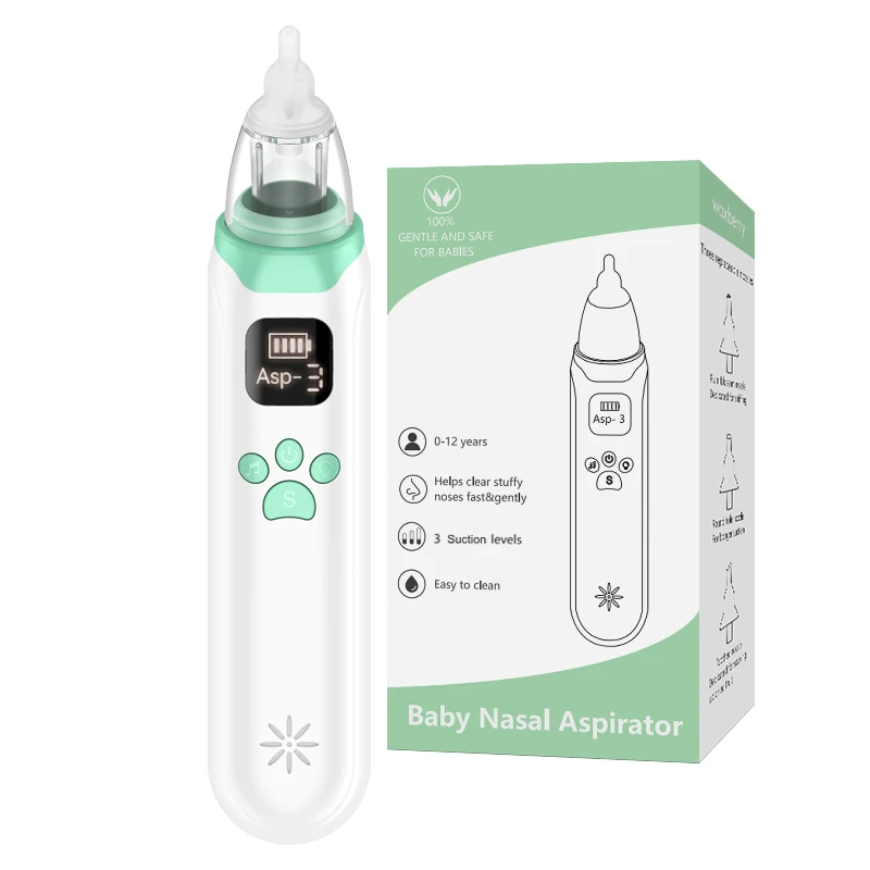 Professional vacuum pump nasal aspirator safe hygienic electric music baby nose cleaner nasal aspirator