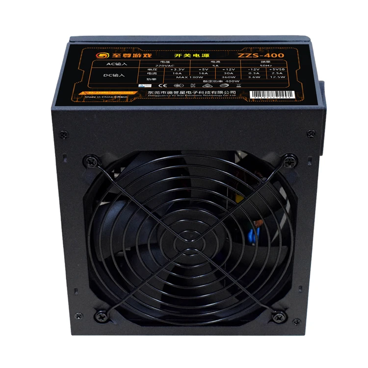 Оптовая продажа малошумный активный PFC черный 120 мм компьютерный Atx блок питания 400 Вт