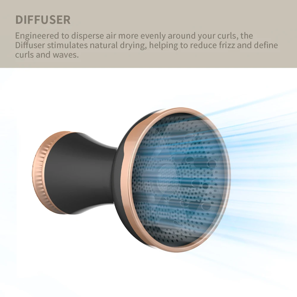 2024 professional extra large attachment hair wrap strips ionic curly equipment ladies hair dryer with diffuser