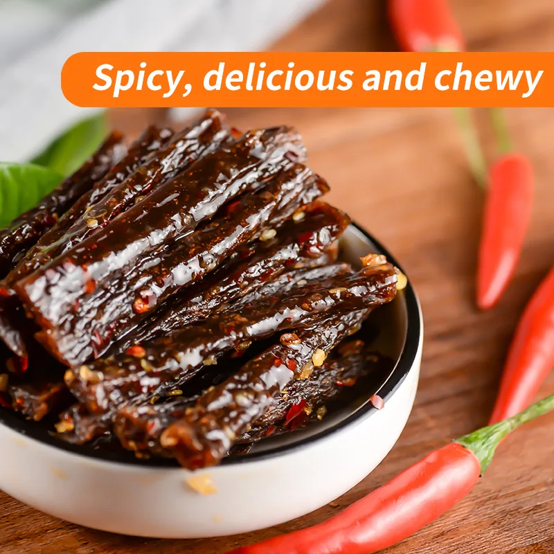 69g Factory Instant Food Gluten Snacks Delicious Vegetarian Latiao Machine Snack Spicy Strips Low Fat Chinese  Style Snacks