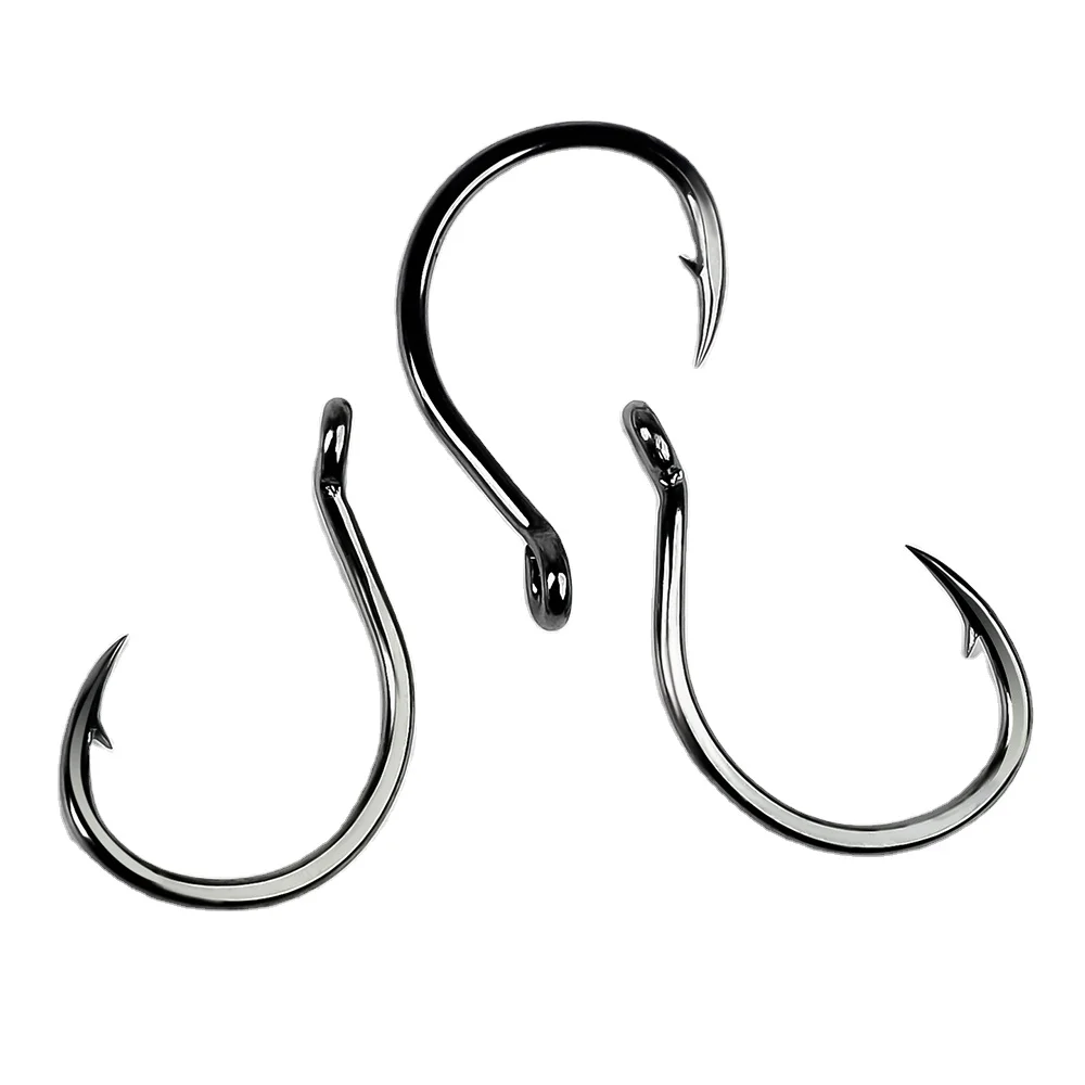 High-carbon Steel Fishing Hook Single Carp Fishing Hooks with Ring