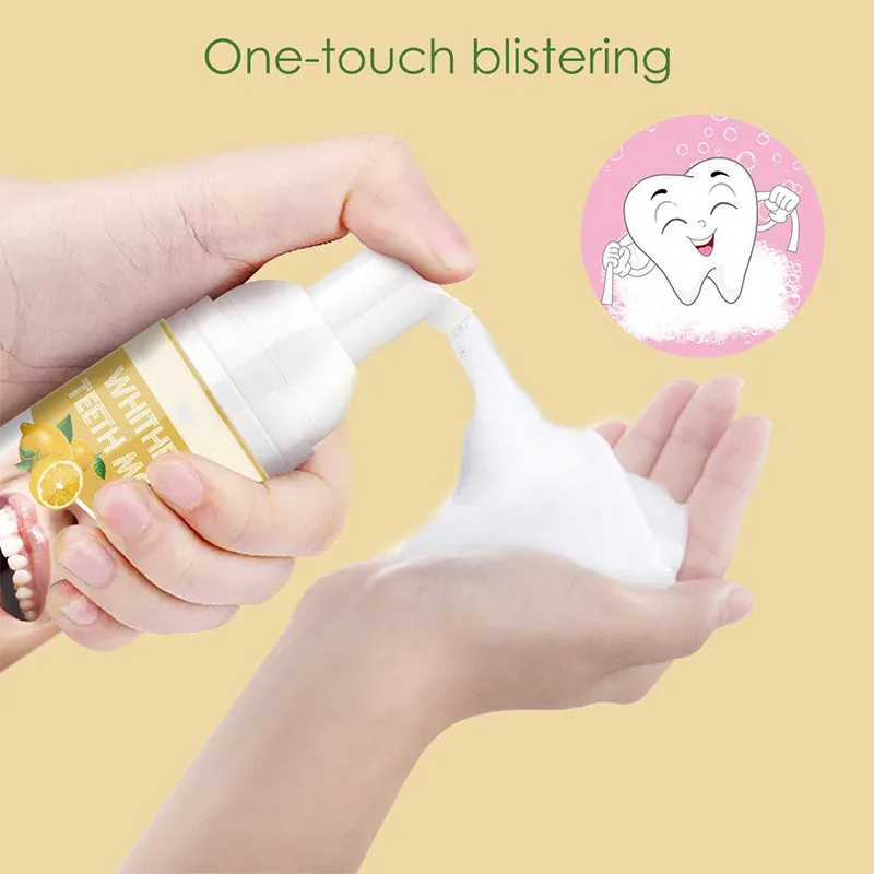 
Teeth Whitening Stain Removal Foam Toothpaste Cleansing Foam Toothpaste 