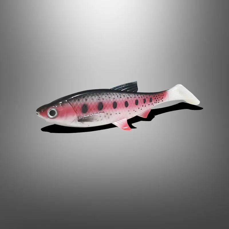 36g 150mm PVC 3D Fisheye Bait Simulation Soft Trout and Perch Lure for River Lake Stream Ocean Boat Fishing