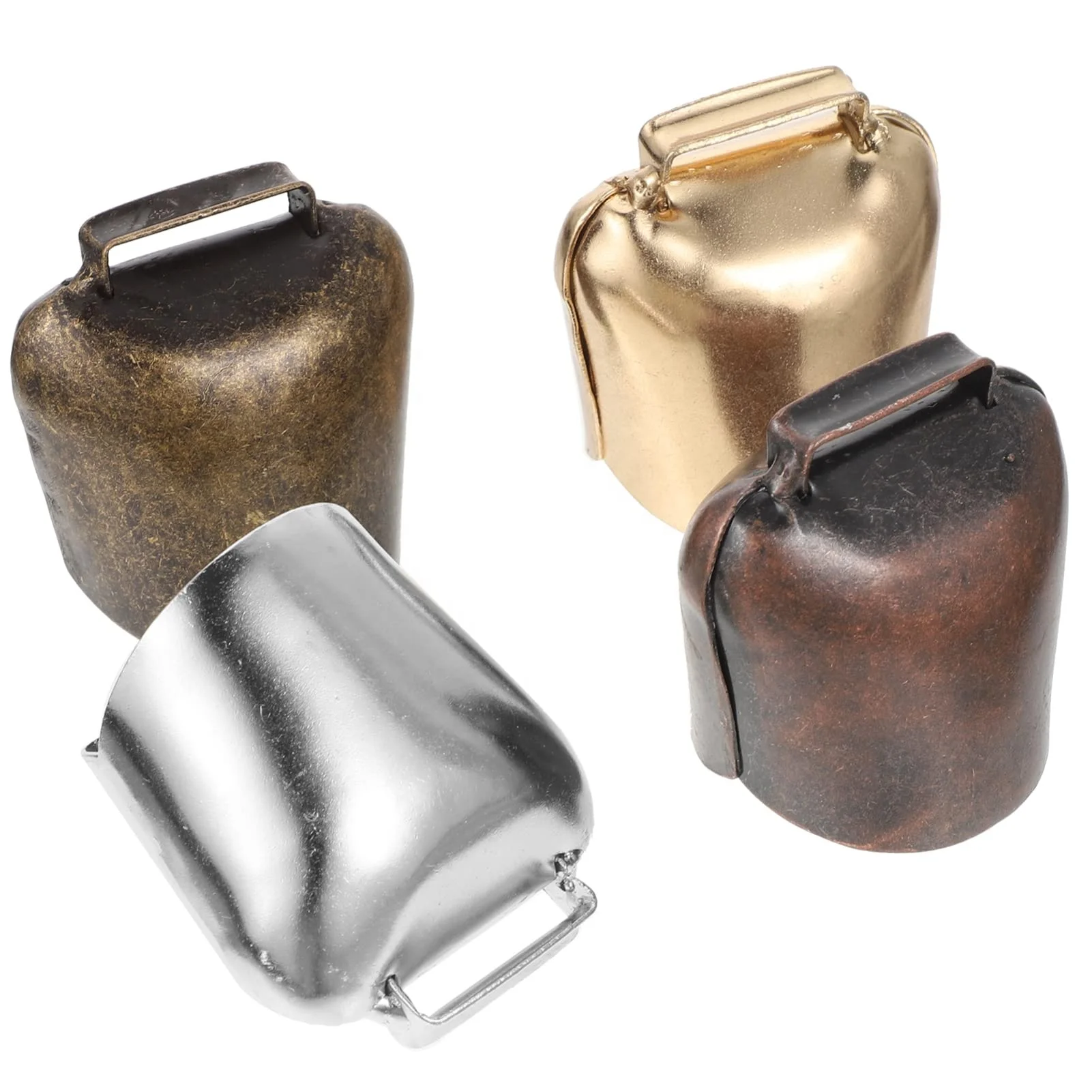 Pet Decoration Metal Crafts Cow Horse Sheep Grazing Iron Bells Cattle Farm Animal Loud Bronze Bell Cow Bell Noise Maker