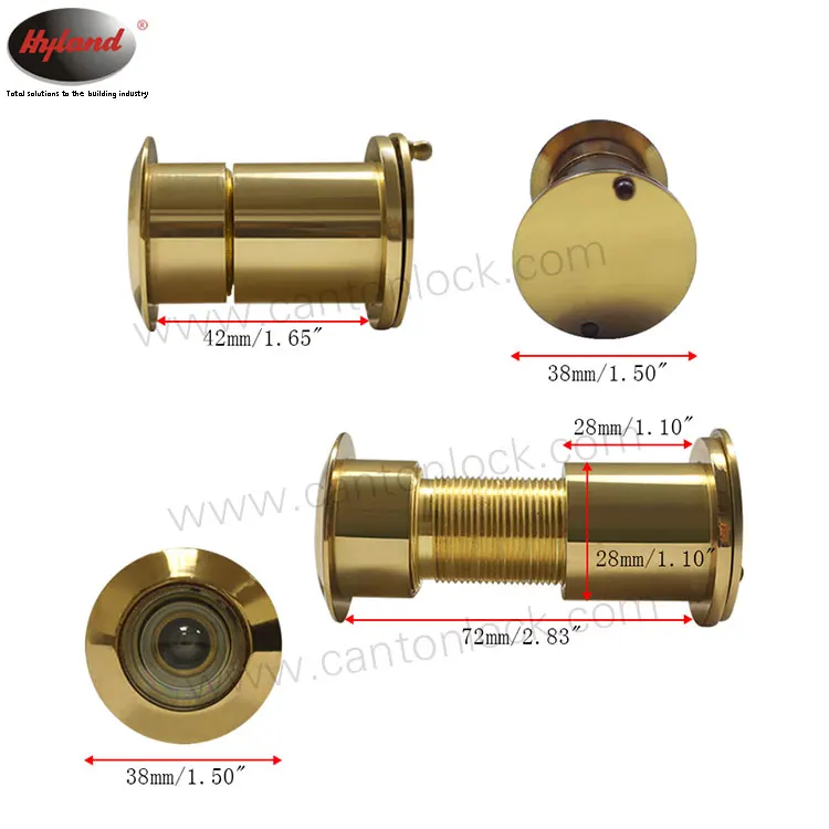 Euro popular Superior wide angle door viewer 200 degree Hyland OEM DV07 gate door eye monitor with cover